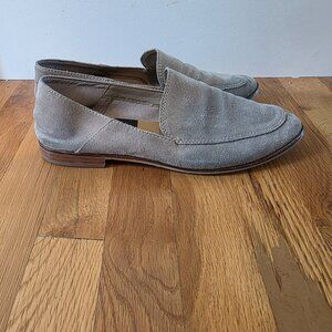 Dolce Vita Perrie Women's Tan Suede Neutral Rounded Toe Sip On Loafers 9.5